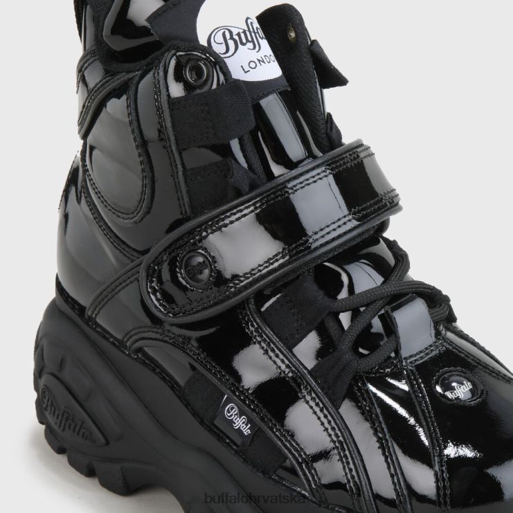 noir Buffalo klasični visoki cuir |tenisice TDD6T120